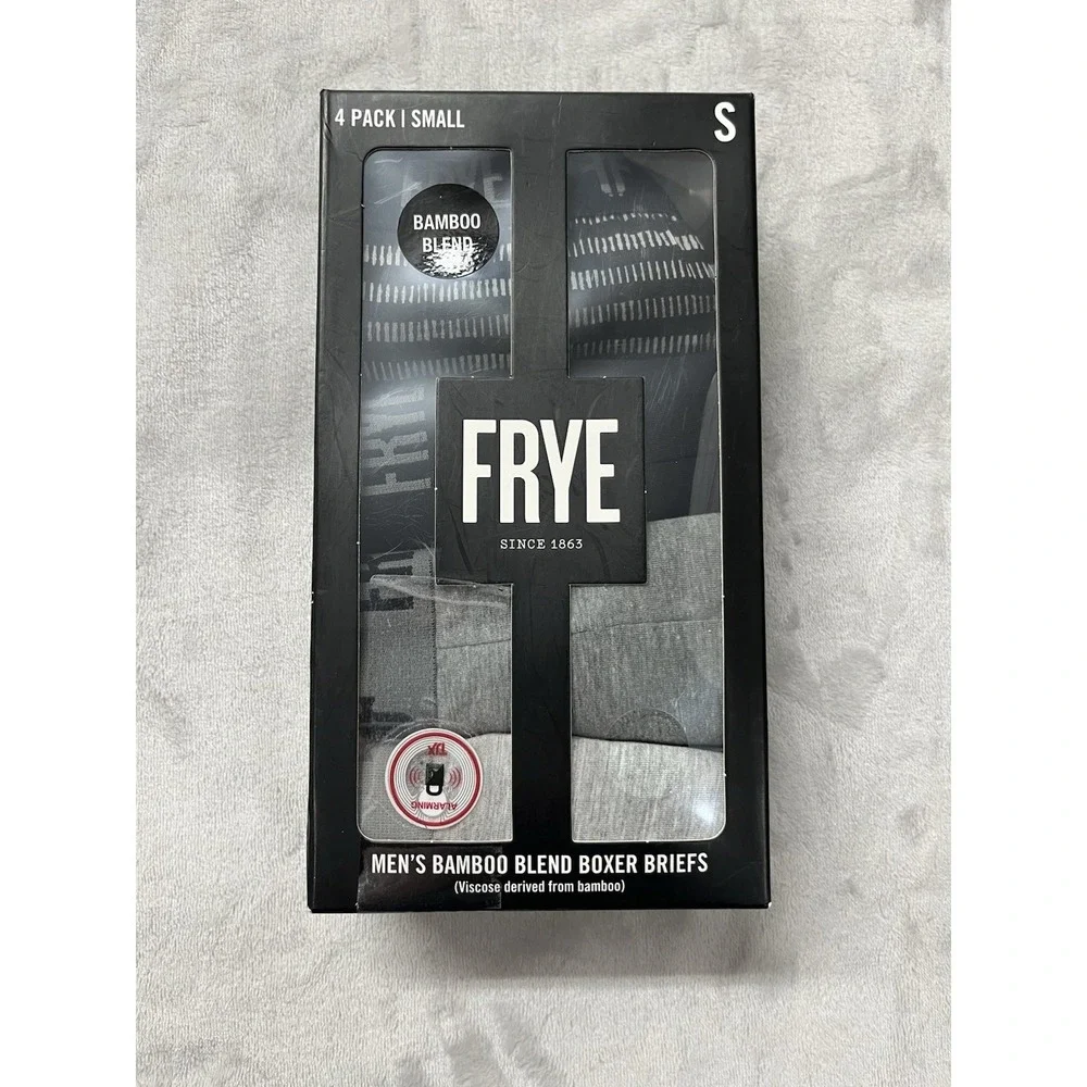 Frye 4 Pair Boxer Briefs Men Small 28-30'' Multicolor Tag Free Bamboo Blend Soft